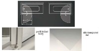 Roltechnik Swing 850 vanová zástěna výplň transparent rám brillant 657-8500000-00-02